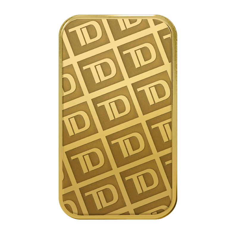 1 gram TD Gold Bar - Secure Storage